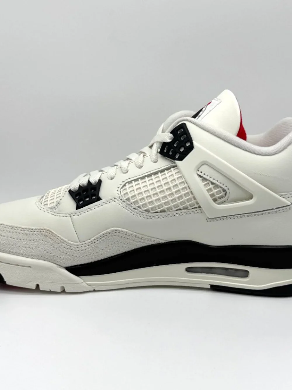 Air Jordan Retro 4 Flight Club Sail Black Shoes Sz 12 New w/ Marks IM4002-100